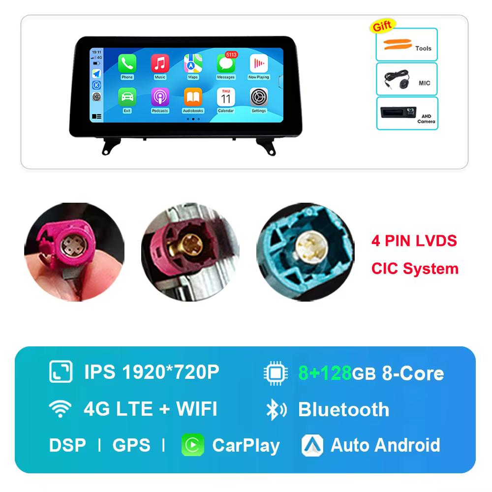 12.3 inch for BMW X5 E70 X6 E71 2007 - 2013 CCC CIC System GPS HD Touch Screen Android Car Radio Multimedia Player