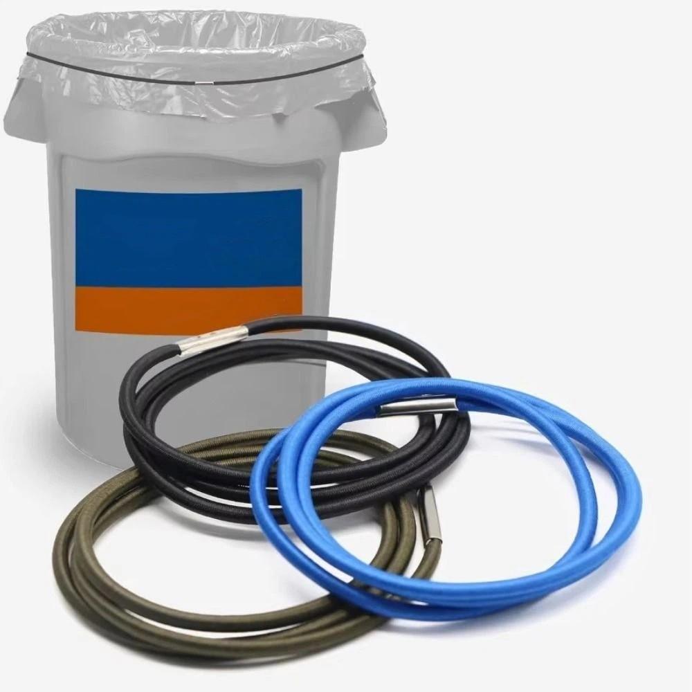 3Pcs Colorful Garbage Can Bands Durable Rubber Bands Universal Fit Trash Bag Holder  Household