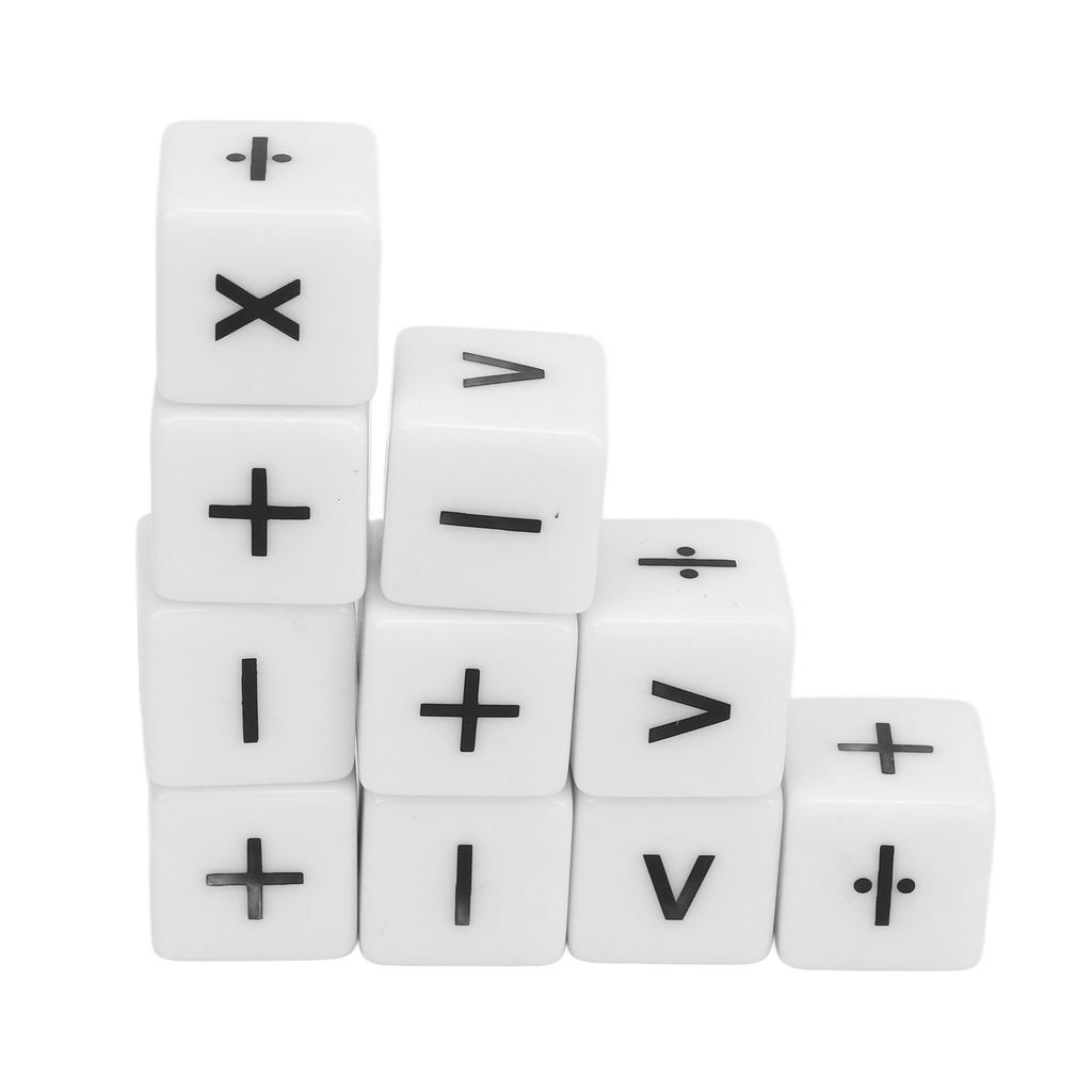 20pcs Teaching Dice Set Math Operation Dice Mathematical Operation Dices Math Teaching Classroom