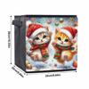 Two Lovely Kittens 5D Diamond Painting Storage Basket Full Round Drill Mosaic Diamond Embroidery Cross Stitch Kits Home Decor Home Decor