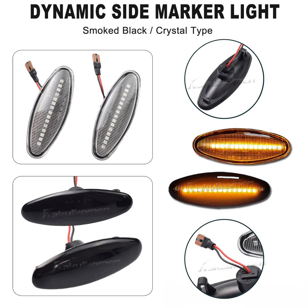 Side Marker Light For JAGUAR XK8 S-Type XK 8/XKR XJ X350 Dynamic LED Turn Signal Flashing Indicator Blinker