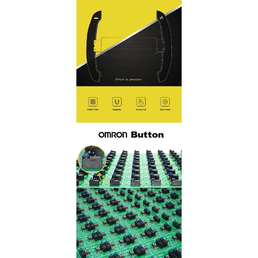 MC Glossy Carbon Fiber Magnetic Steering Wheel Paddle Shifters For Mercedes Benz C Class (W204)2011-2013 W176 W246 W212 W166