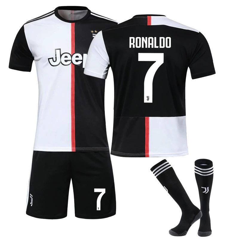 Men’s Juventus No. 7 Football Kit, 1920 Home Retro Edition