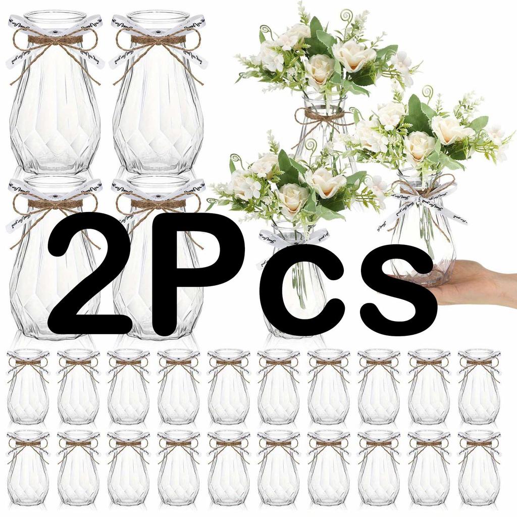 High Quality Diamond Style Plastic Vase, Transparent Vase, Suitable for Table Decoration, Wedding, Home, Table Decoration