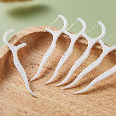 50pcs/box Portable Disposable Dental Floss Stick Home Office High Elastic Dental Floss Sticks