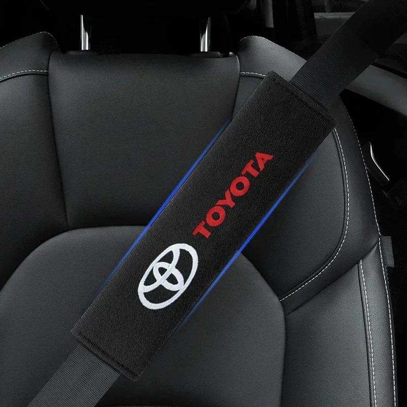 New Car Safety Belt Shoulder Cover Seat Belt Pads Accessories For Toyota Corolla Avensis Yaris Rav4 Hilux Auris Camry Prius