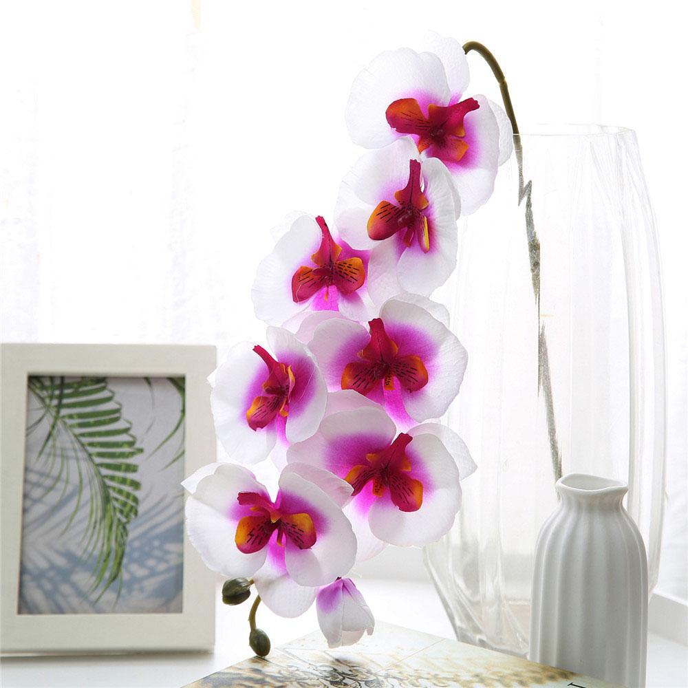 Artificial Flowers Butterfly Orchid Bouquet Fake Plants Phalaenopsis For Home Decor Garden Party Wedding Decoration Accessories