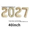 2026 Large Foil Number Balloons Set: 32'' & 40'' for New Year's Celebrations