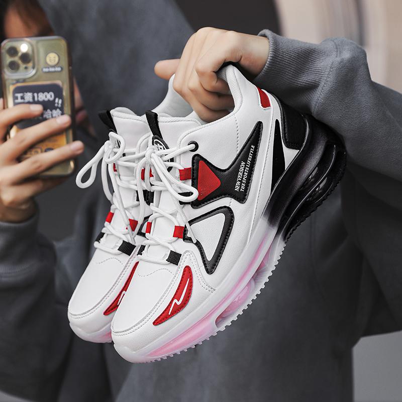 new fashion high-top men's shoes youth fashion casual shoes middle school sports non-slip shock absorption running shoes
