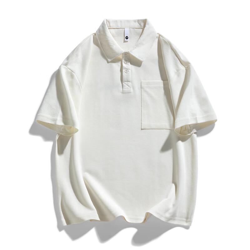 JIAOXIU Men's Solid Color Casual Polo Shirt