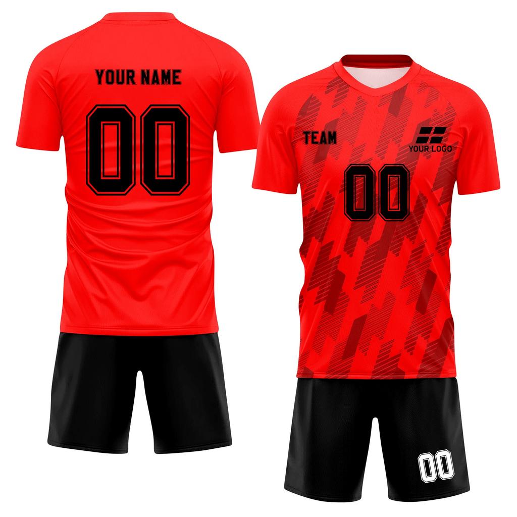 Personalised Shirts Kit Mens Girls With Name Number Custom Football Jerseys For Boys Training Suit