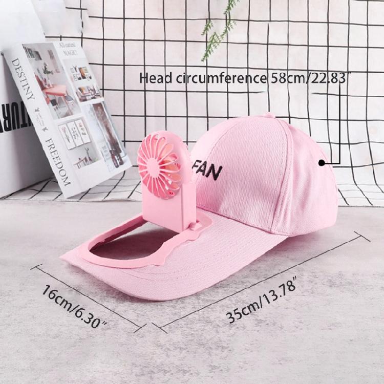 Summer Outdoor Sports Baseball Cap USB Charging Cooling Fan Adjustable Dad Hat