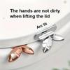 Touchless Toilet Lid Lifter - Self-Adhesive, Easy Install Bathroom Accessory Toilet Paper Holder Toilet Brush And Holder Set