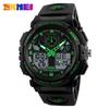 SKMEI Fashion Men's Waterproof Sports Analog Quartz Dual Display Watch Military Digital Led Watches
