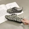 Large size casual Doudou shoes women's autumn new leopard print light Doudou shoes casual single shoes women