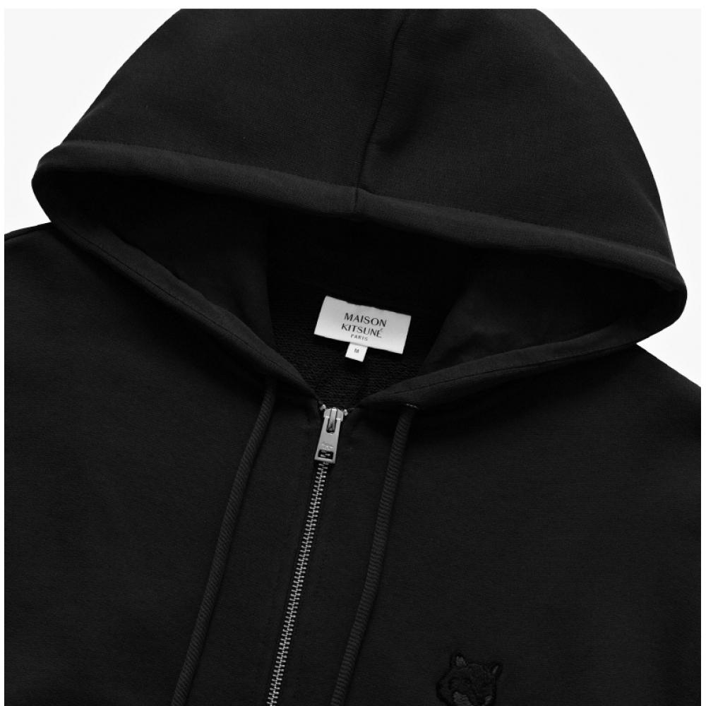 Maison Kitsune Mm00714km0321 P199 Bold Fox Head Patch Mens Hoodie Zip Up