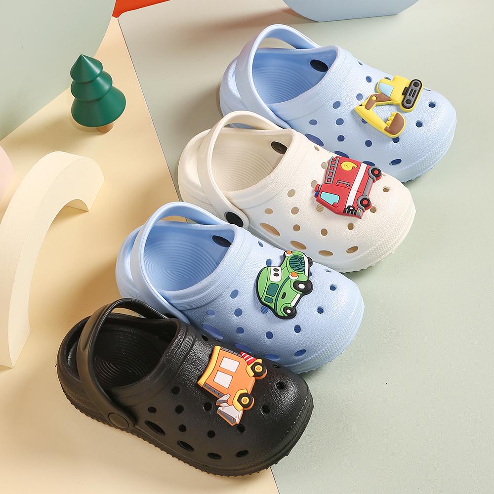 Summer Children's Slippers Cute Cartoon Sandals Newborn Infant Indoor Bath Anti-slip Shoes Baby Boy Beach Sandals