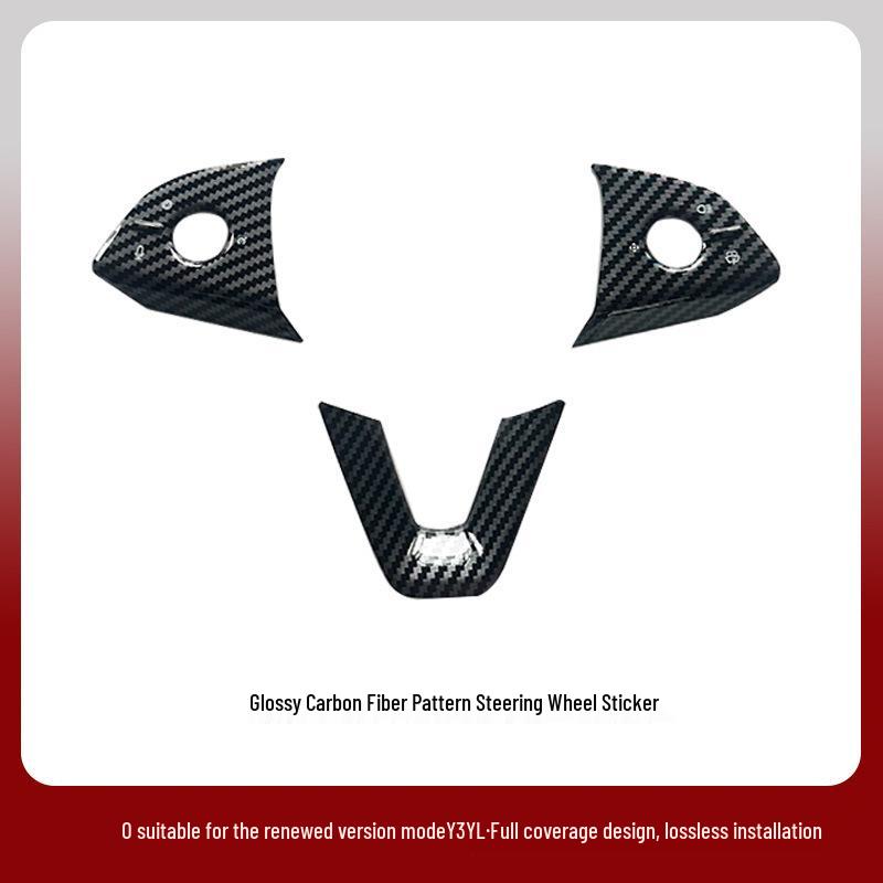 Protective Stickers for Tesla Model Y/3/YL Steering Wheel Buttons - Interior Upgrade