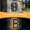 Waterproof LED House Number Plaque 6.7IN Solar Digital Doorplate LED Address Numbers Signs  Outdoor