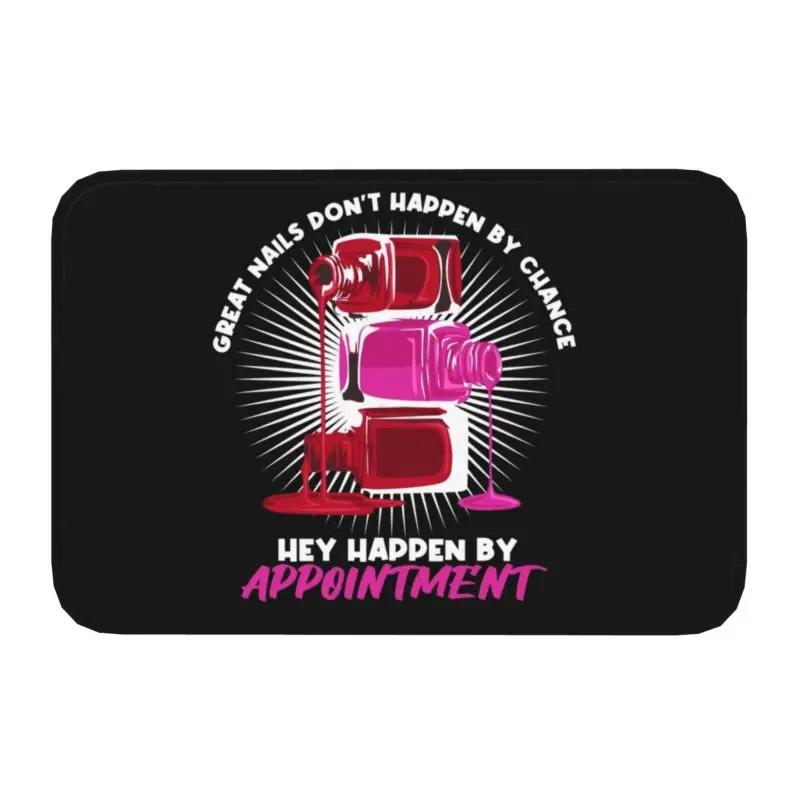 Nails Polish Eat Sleep Repeat Front Door Floor Entrance Mat Outdoor Tech Funny Quotes Bathroom Kitchen Doormat Garage Carpet Rug