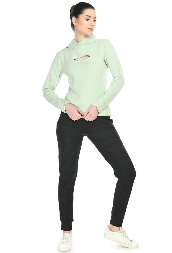 Body Smith Damen Relax Hoodie mit Frontschlitz