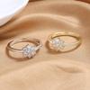 2026 Simple Temperament Snowflake Ring Women's Niche Design Light Luxury High-end Ring New Trend Jewelry