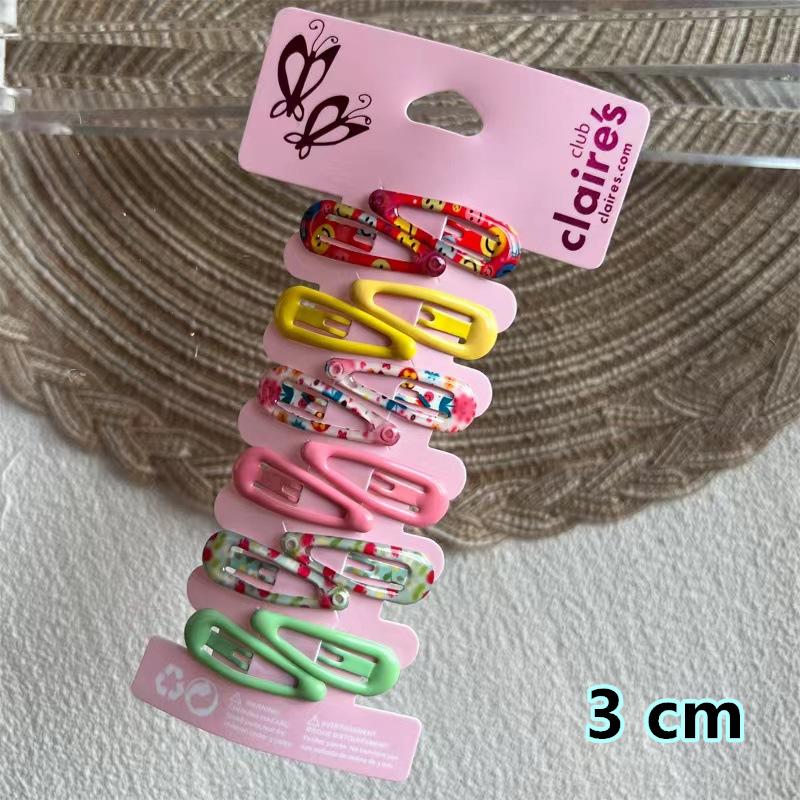 New Cartoon Cute Printed Hairpins Set Women Girls Child Hairgrips Hair Clips Pins Barrettes Accessories Hairclip Headdress
