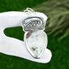 Friendship Day Sale Solar Moss Opal Gemstone 925 Sterling Silver Wedding Pendant