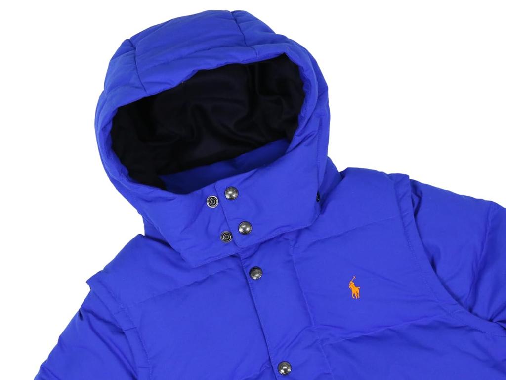 POLO RALPH LAUREN Down Size 0101963 Boys' 2-Way Jacket/Vest/Parka, M, BLUE, [Used]