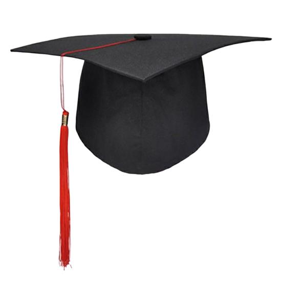 Mortarboard Tassels Solid Color Classic Design Square Board Breathable Decorative Comfortable Unisex Graduation Party Hierophant Hat Headwear