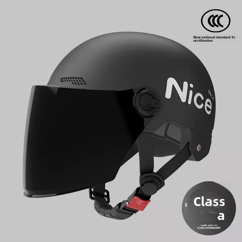 Electric Vehicle Helmet Men and Women Large Summer Breathable Four Seasons Universal Safety Helmet Half Helmet