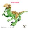 Non-Toxic Jurassic Dinosaurs World Velociraptor Triceratops Indominus T-Rex Model Building Blocks Assemble Educational Toys For Kids Gifts