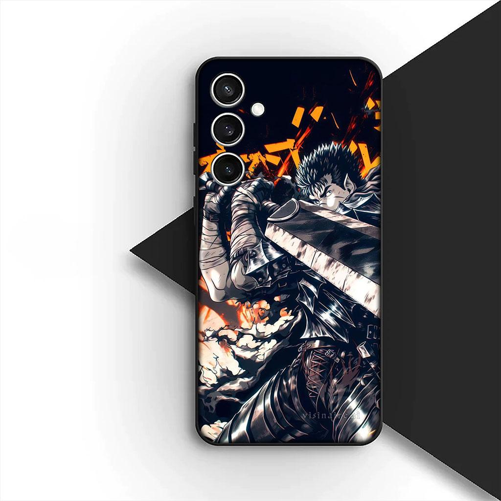Berserk Cartoon Guts Phone Cover Soft Case for OPPO A18 A16 A80 A40 A17 A15 A38 A78 A79 A54 A57 A58 A60 4G 5G Casing