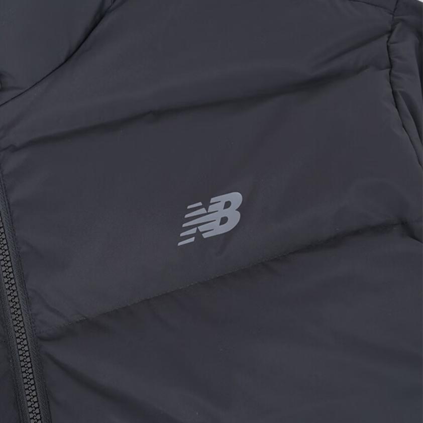 New Balance Down Jackets Men's Black Stand Collar Moderate AMJ54328-BK