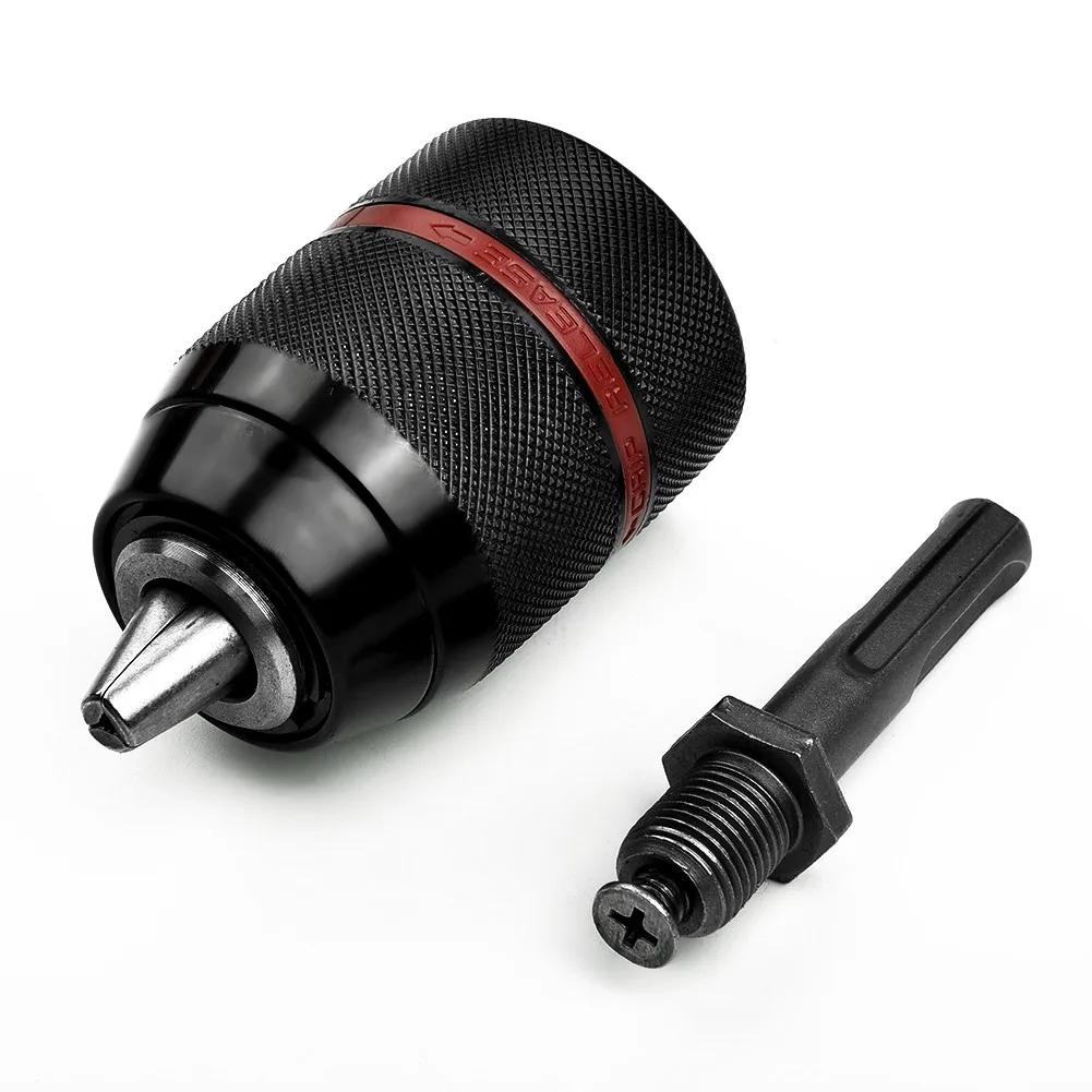 Keyless Drill Chuck 213mm 12inch for SDS PLUS 2 13mm Clamp Range Ergonomically Designed for Comfort and Efficiency