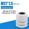 M-Type High-Temperature Resistant Waterproof Plastic Cable Connector with Outer Spiral Gland