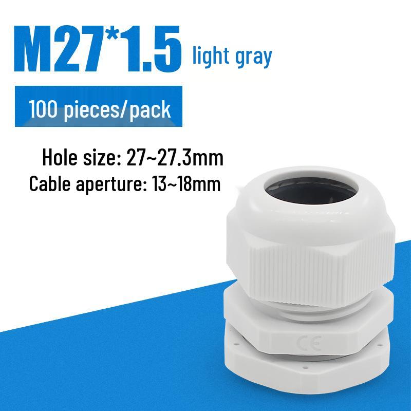 M-Type High-Temperature Resistant Waterproof Plastic Cable Connector with Outer Spiral Gland