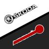 AAFM1 Car Audio Decorate 3D Aluminum Badge Emblem Stickers For Skoda Octavia Fabia Kamiq Kapoq Kodiaq Rapid SCALA Superb Car Styling