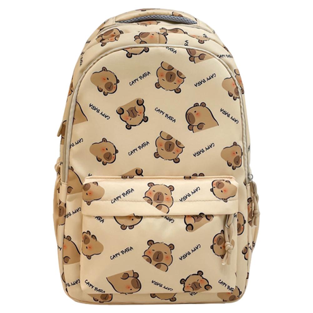 

Capybara Backpack Cartoon Laptop Bag Cute Kawaii Backpack School Bag for Teen Girls хакі
