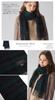ch33 Cashmere Premium Quality Cashmere Tartan Check Wave Scarf Sirius for Men and Women WATCH [Cashmee] 100% (BLACK (DW16))