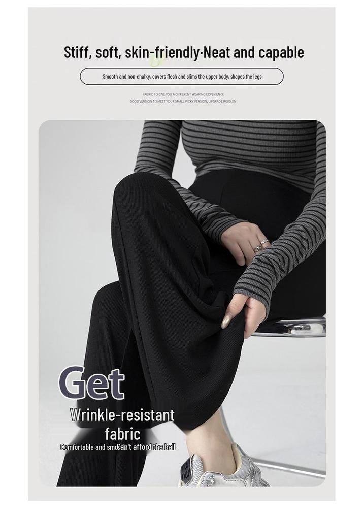 Spring/Summer Trendy Maternity Flared Cropped Pants for Petite Moms, Lightweight and Drapey, No Tummy Support.