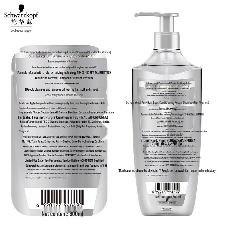 Schwarzkopf Anti-Hair Loss & Anti-Dandruff Shampoo