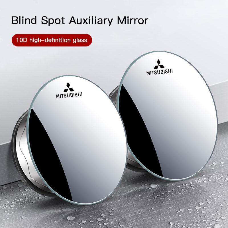 Car Rearview Mirror 360° Small Round Mirror Auto Accessories For Mitsubishi Xforce ASX L200 Eclipse Cross Outlander EK Delica
