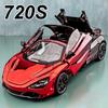 1:24 720S Evo Legering Supercar Diecast Model Speelgoed Voorwielbesturing Deuren Openbaar Rubberen Band Terugtrekbare Auto's Kinderen Kerstcadeau