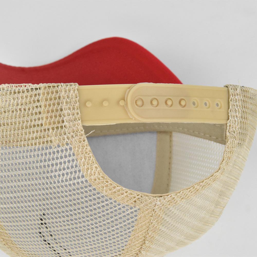 Embroidered Baseball Cap Bass Weaving Label Cap Mesh Cap Bent Brim Sun Hat Summer Hat Sun Hat