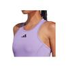 Adidas Round Neck Pullover Solid Color Short Sleeveless Dress Women Dresses Purple HZ4284