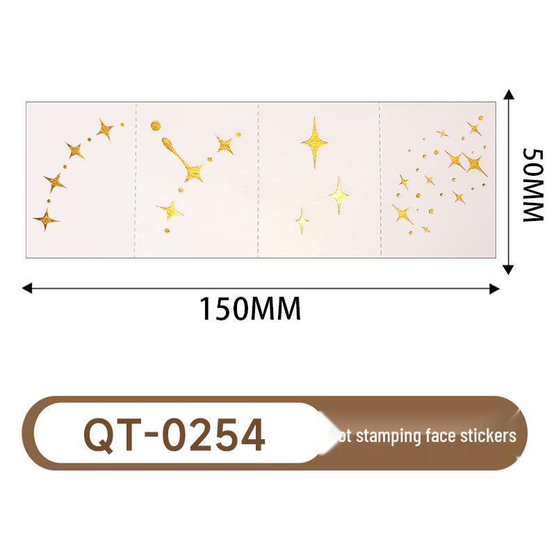 Waterproof Metallic Eye Tattoo Stickers - Realistic & Long-lasting for Party Makeup