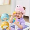 1pc Adjustable Soft TPE Bath Hat with Bear Ears - Cute Multicolor Bathing Cap, High Quality, Easy to Clean, Comfortable Ear Protection for Bath