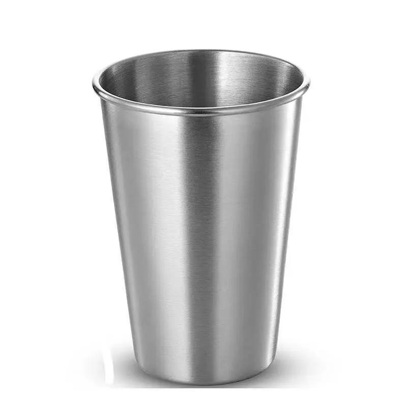 10pcs Stainless Steel Silver Cups 200ML Insulated Metal Cup 304 Drinking Beer Mug Metal Travel Drink Cup