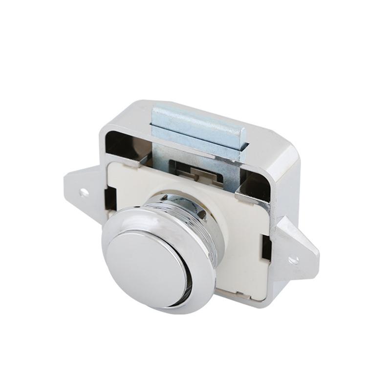 Camper Car Push Lock 20mm RV Caravan Boat Motor Home Cabinet Drawer Latch Button Locks For Furniture Hardware Door Lock